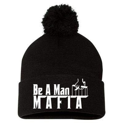 Boston Be A Man Mafia Pom Pom 12in Knit Beanie