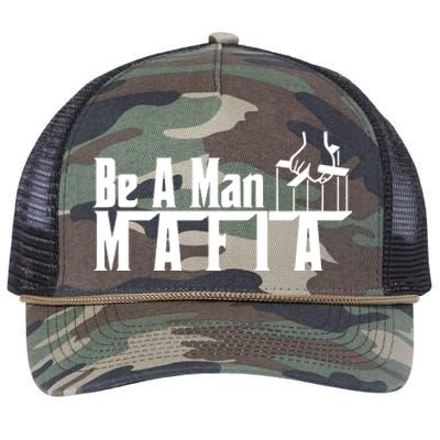 Boston Be A Man Mafia Retro Rope Trucker Hat Cap