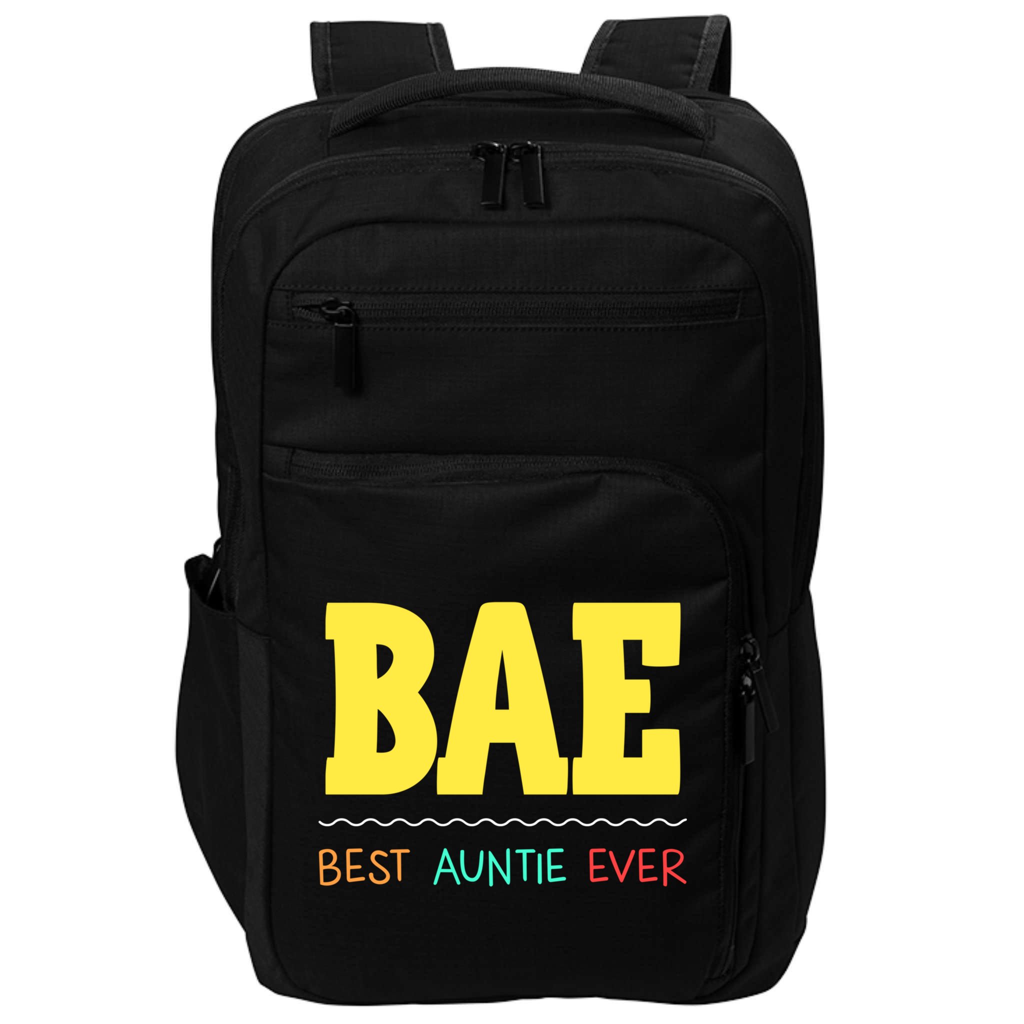 Bae Best Auntie Ever Bae Aunt Best Aunt Funny Auntie Gift Impact Tech Backpack