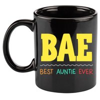 Bae Best Auntie Ever Bae Aunt Best Aunt Funny Auntie Gift 11oz C Handle Ceramic Mug