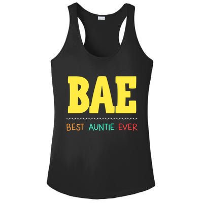 Bae Best Auntie Ever Bae Aunt Best Aunt Funny Auntie Gift Ladies PosiCharge Competitor Racerback Tank