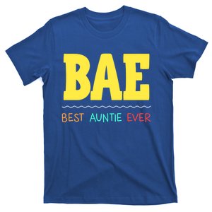 Bae Best Auntie Ever Bae Aunt Best Aunt Funny Auntie Gift T-Shirt