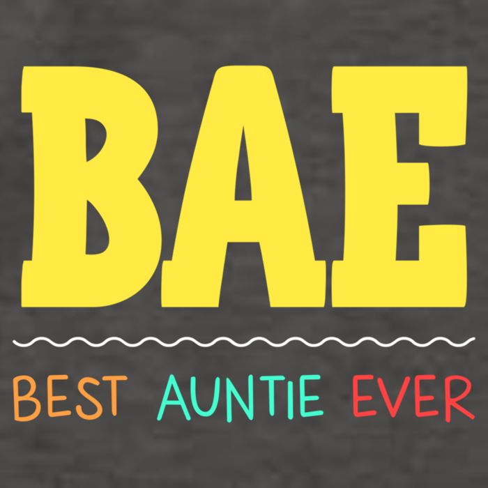 Bae Best Auntie Ever Bae Aunt Best Aunt Funny Auntie Gift Vector Backpack