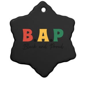 B.A.P Black And Proud Black Histoty Month African Pride Ceramic Star Ornament