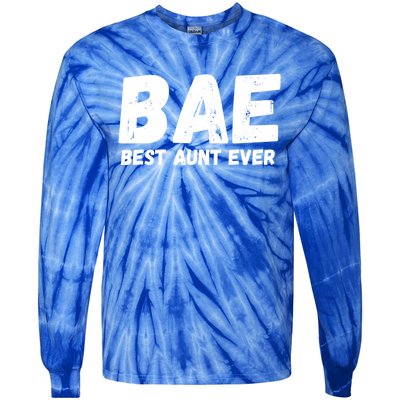 Bae Best Auntie Ever Family Aunt Love Gift Tie-Dye Long Sleeve Shirt