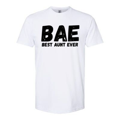 Bae Best Auntie Ever Family Aunt Love Gift Softstyle CVC T-Shirt