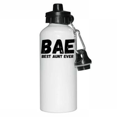 Bae Best Auntie Ever Family Aunt Love Gift Aluminum Water Bottle 