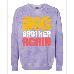 Big Brother Again Big Bro Gamer Promoted Son Colorblast Crewneck Sweatshirt