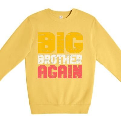 Big Brother Again Big Bro Gamer Promoted Son Premium Crewneck Sweatshirt