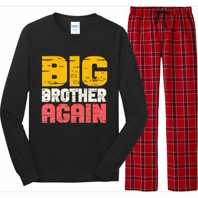 Big Brother Again Big Bro Gamer Promoted Son Long Sleeve Pajama Set