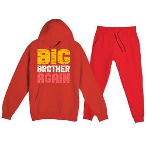 Big Brother Again Big Bro Gamer Promoted Son Premium Hooded Sweatsuit Set