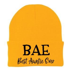 Bae Best Auntie Ever Mothers Day Christmas Aunt Gift Knit Cap Winter Beanie