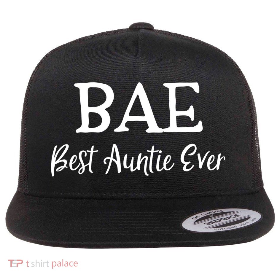 Bae Best Auntie Ever Mothers Day Christmas Aunt Gift Flatbill Hat