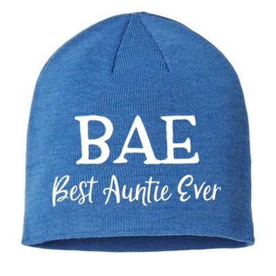 Bae Best Auntie Ever Mothers Day Christmas Aunt Gift Sustainable Beanie