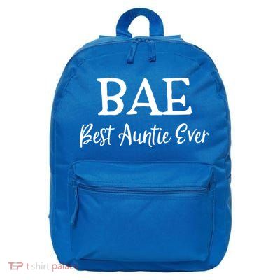 Bae Best Auntie Ever Mothers Day Christmas Aunt Gift 16 in Basic Backpack