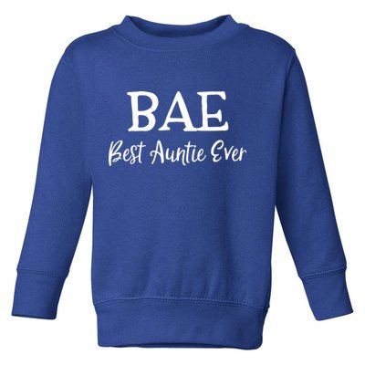Bae Best Auntie Ever Mothers Day Christmas Aunt Gift Toddler Sweatshirt