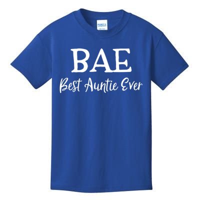 Bae Best Auntie Ever Mothers Day Christmas Aunt Gift Kids T-Shirt