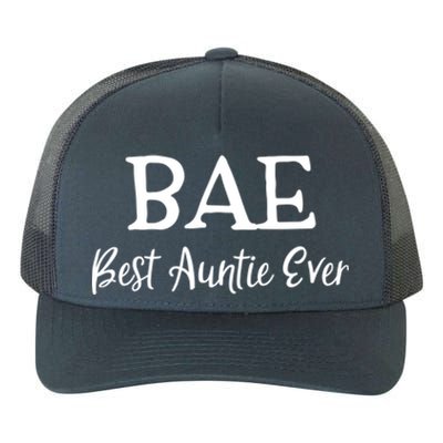 Bae Best Auntie Ever Mothers Day Christmas Aunt Gift Yupoong Adult 5-Panel Trucker Hat