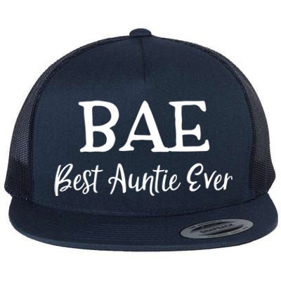 Bae Best Auntie Ever Mothers Day Christmas Aunt Gift Flat Bill Trucker Hat