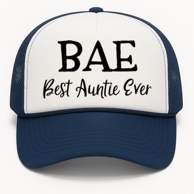 Bae Best Auntie Ever Mothers Day Christmas Aunt Gift Trucker Hat