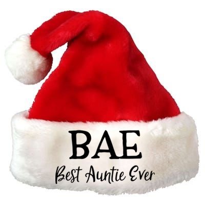 Bae Best Auntie Ever Mothers Day Christmas Aunt Gift Premium Christmas Santa Hat