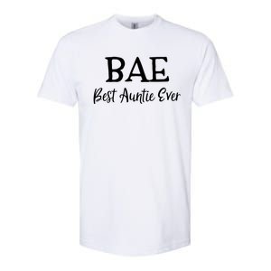 Bae Best Auntie Ever Mothers Day Christmas Aunt Gift Softstyle CVC T-Shirt