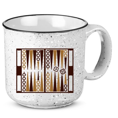 Backgammon 15oz Campfire Ceramic Mug