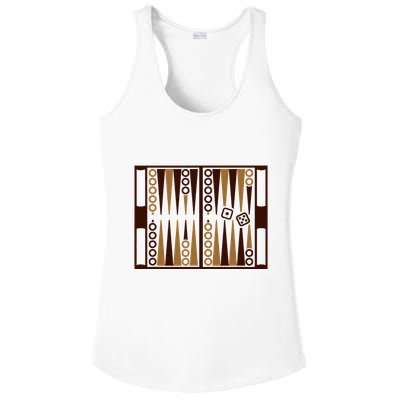 Backgammon Ladies PosiCharge Competitor Racerback Tank