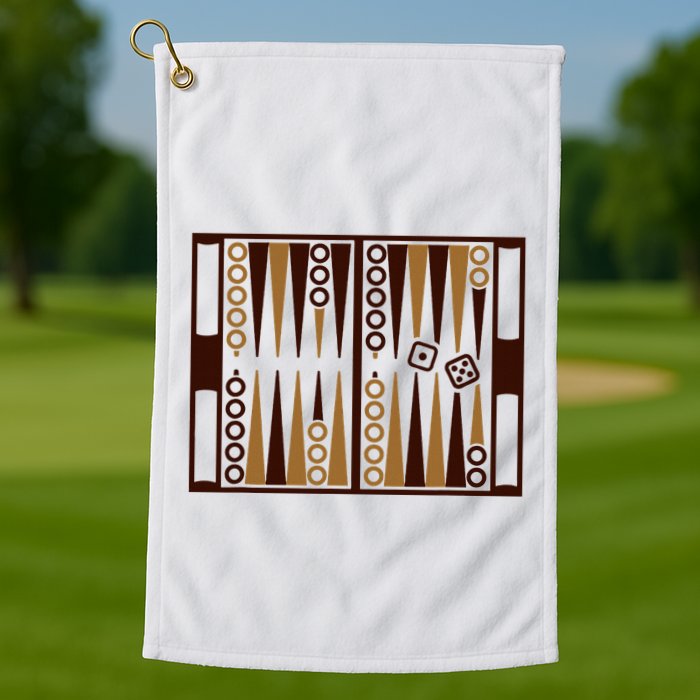 Backgammon Golf Towel