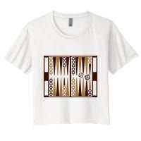 Backgammon Women's Crop Top Tee