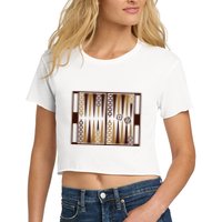 Backgammon Women's Crop Top Tee