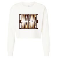 Backgammon Cropped Pullover Crew