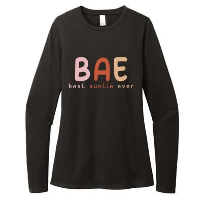 Bae Best Auntie Ever Funny Gift For Aunts And Aunties Meaningful Gift Womens CVC Long Sleeve Shirt