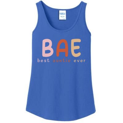 Bae Best Auntie Ever Funny Gift For Aunts And Aunties Meaningful Gift Ladies Essential Tank