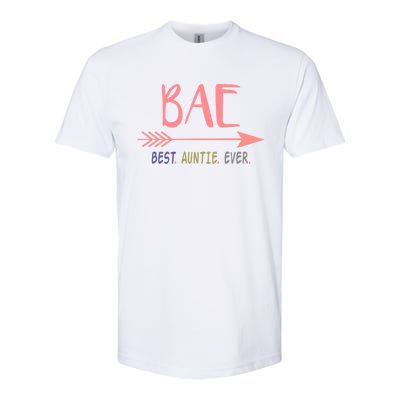 Bae Best Auntie Ever Gift Meaningful Gift For Best Aunt Ever Softstyle CVC T-Shirt