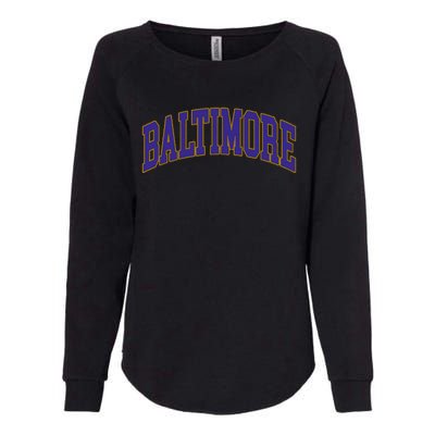 Baltimore Womens California Wash Sweatshirt