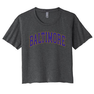 Baltimore Women's Crop Top Tee