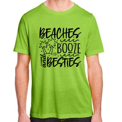 Beaches Booze And Best Friend Vacation Cruise Graphic Great Gift Adult ChromaSoft Performance T-Shirt