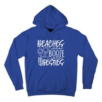 Beaches Booze And Best Friend Vacation Cruise Graphic Great Gift Hoodie