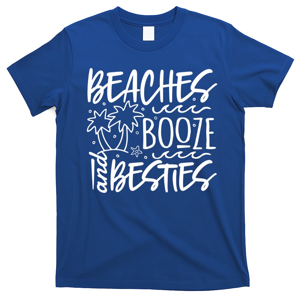 Beaches Booze And Best Friend Vacation Cruise Graphic Great Gift T-Shirt