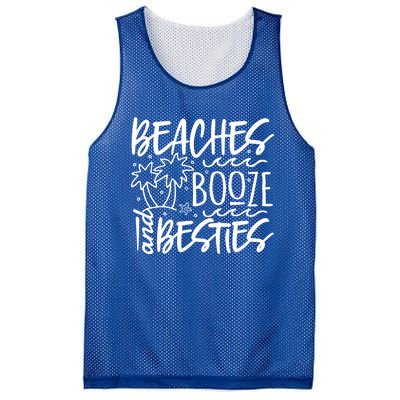 Beaches Booze And Best Friend Vacation Cruise Graphic Great Gift Mesh Reversible Basketball Jersey Tank