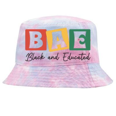 Bae Black And Educated Black History Month Tie-Dyed Bucket Hat