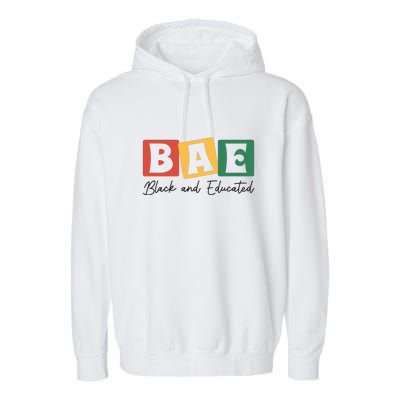 Bae Black And Educated Black History Month Garment-Dyed Fleece Hoodie