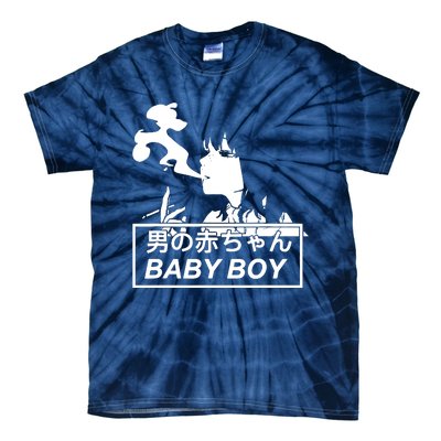 Baby Boy Aesthetic Vaporwave Anime Tie-Dye T-Shirt