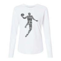 Basketball Womens Cotton Relaxed Long Sleeve T-Shirt