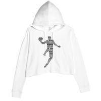 Basketball Crop Fleece Hoodie