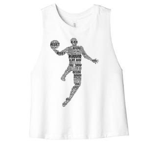 Basketball Women's Racerback Cropped Tank