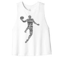 Basketball Women's Racerback Cropped Tank