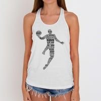 Basketball Women's Knotted Racerback Tank