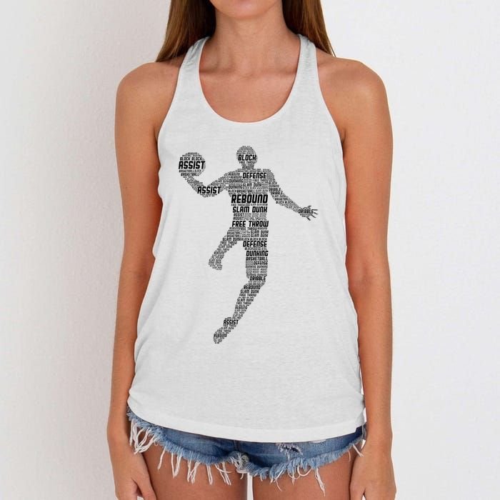 Basketball Women's Knotted Racerback Tank